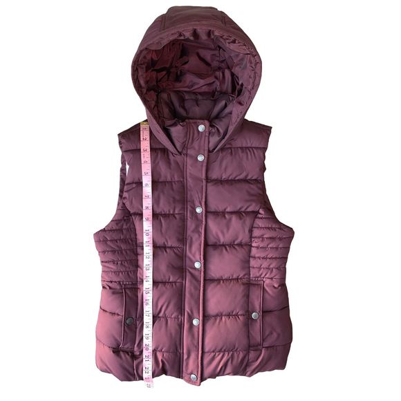 Abercrombie & Fitch Maroon Puffer Vest - Picture 11 of 13